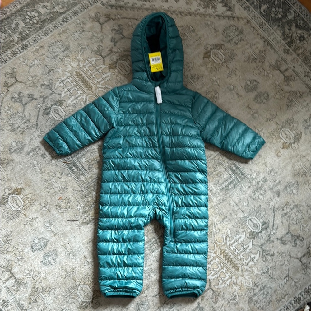 Primary Teal Kids Puffer Jacket
